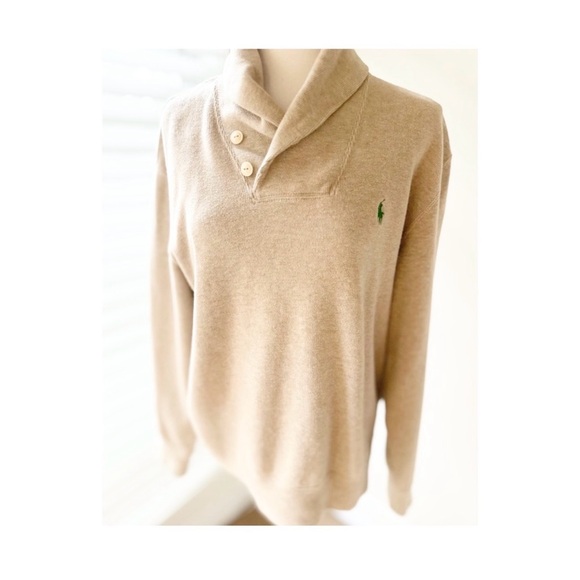 Ralph Lauren Beige Cowl Neck Sweater - Picture 2 of 7